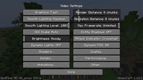 how to open game settings in minecraft java