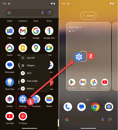 how to open google app on android