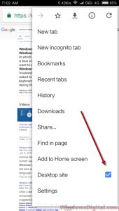how to open google desktop version on mobile