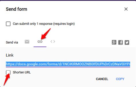 how to open google form link