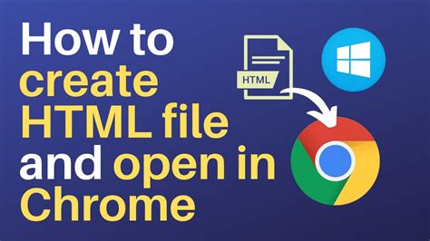 how to open html file in chrome windows 10