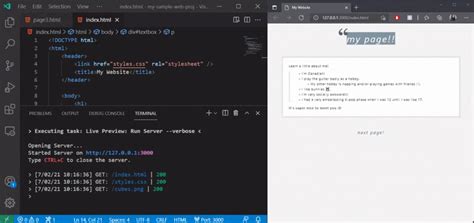 how to open html preview in visual studio code