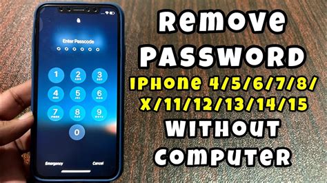 how to open iphone forgot passcode without computer