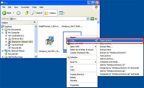 how to open iso file in windows xp