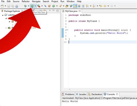 how to open java program in eclipse