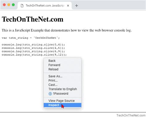 how to open javascript console on mac