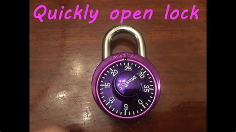how to open master lock code