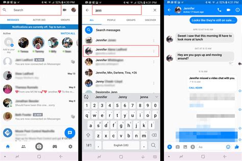how to open messages on facebook