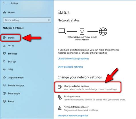 how to open network settings with cmd