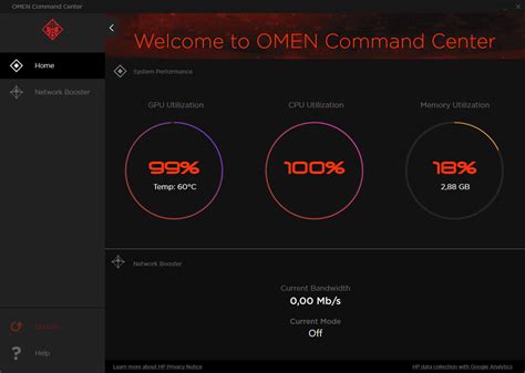 how to open omen command center