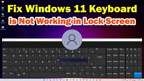 how to open on screen keyboard in lock screen