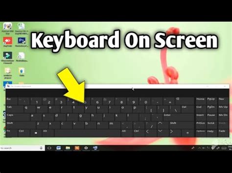 how to open onscreen keyboard in windows 10 without keyboard