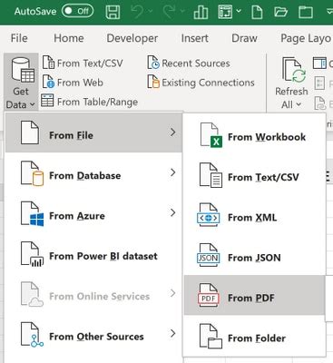 how to open pdf file in excel 2007