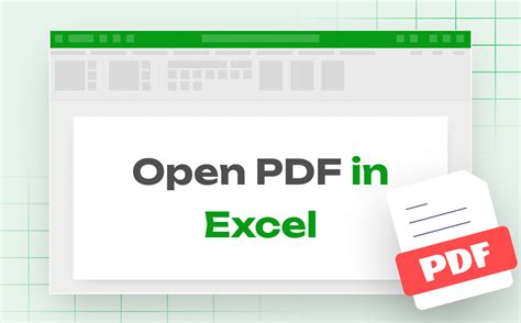 Open PDF in Excel