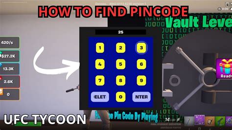 how to open pin code