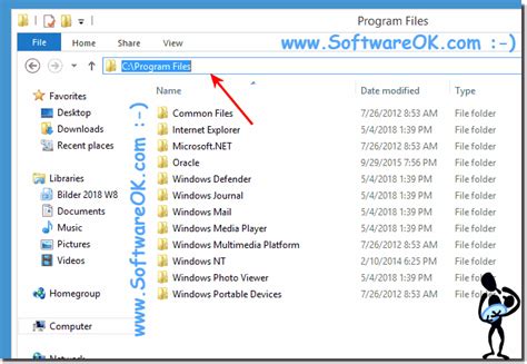 how to open program files on windows