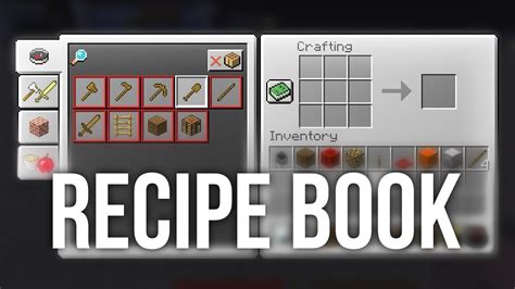 How To Open Recipe Book In Minecraft Java