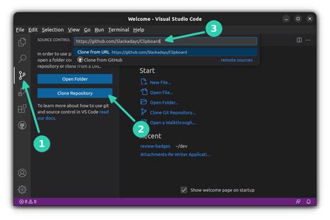 how to open repository in vs code from github