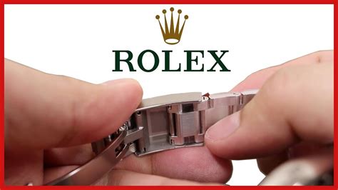 how to open rolex watch band