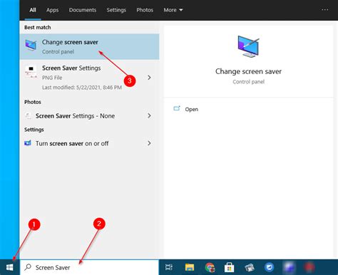 how to open screen saver settings from command line