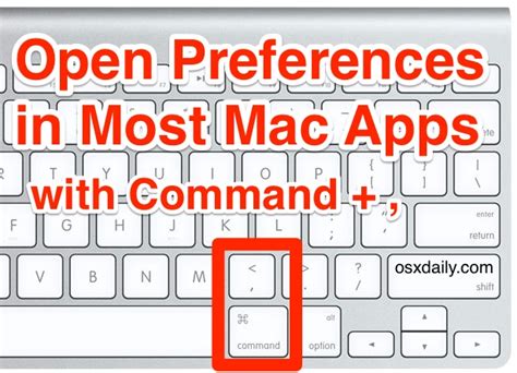 how to open settings using keyboard on mac