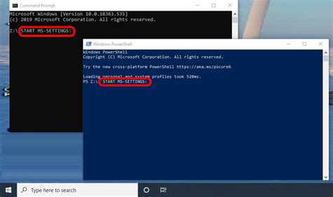 how to open settings with cmd windows 10