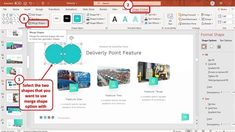how to open shape format in ppt