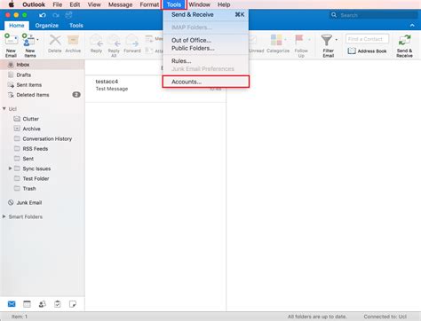 how to open shared inbox outlook mac