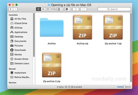 How To Open Split Zip Files On Mac