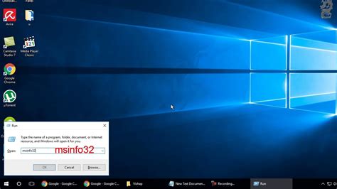 how to open system information using run command