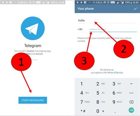 how to open telegram code