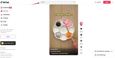 how to open tiktok in web browser
