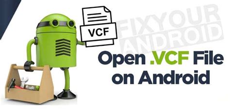 how to open vcard file in android