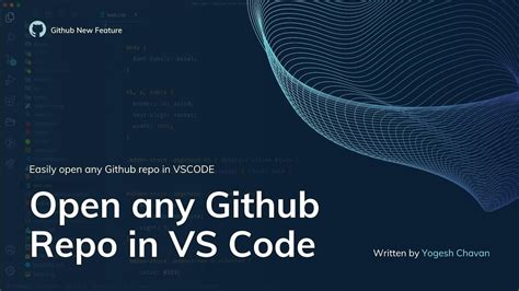 how to open vs code from github repo