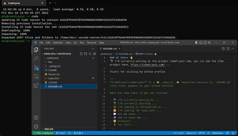 how to open vs code using terminal