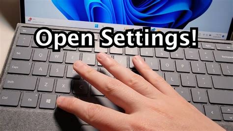 how to open windows settings with keyboard