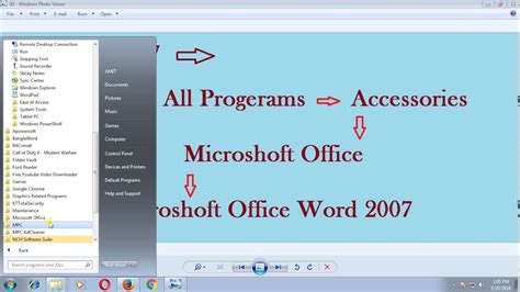 how to open word 2007