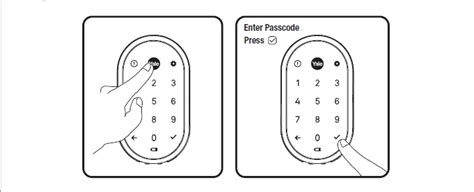 how to open yale lock with code