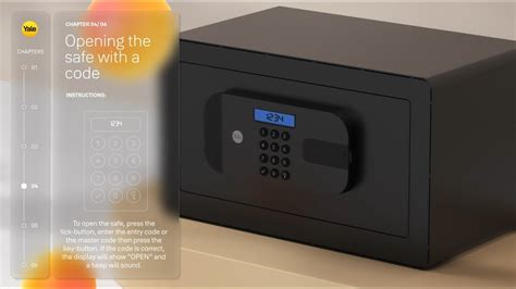 how to open yale safe with code