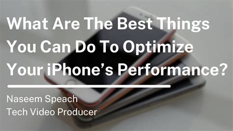 How to Optimize Your iPhone's Performance