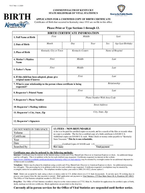 Free 59 Kentucky Birth Certificate New Free Collection Template Example