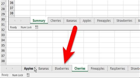 How To Order Tabs In Excel
