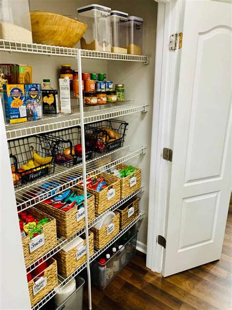 how to organize a 5 shelf pantry