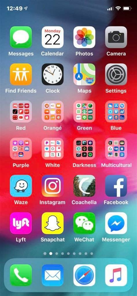 how to organize apps on iphone automatically