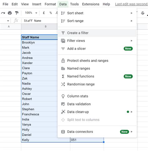 how to organize numbers in google sheets