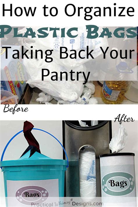 how to organize plastic bags