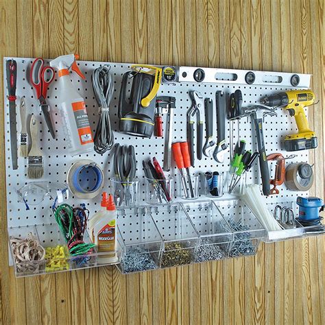 how to organize tools on shelf