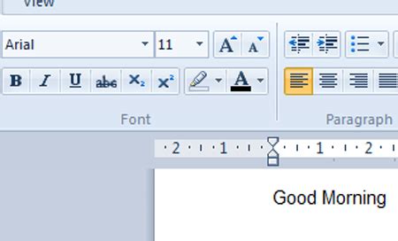 how to outline text in wordpad