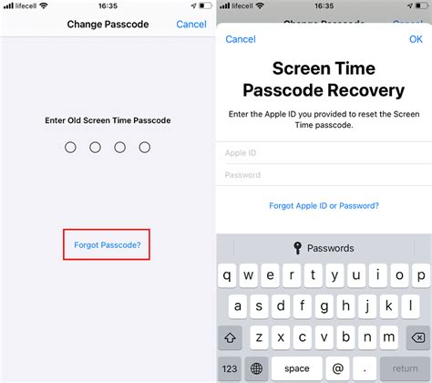 how to override screen time without passcode