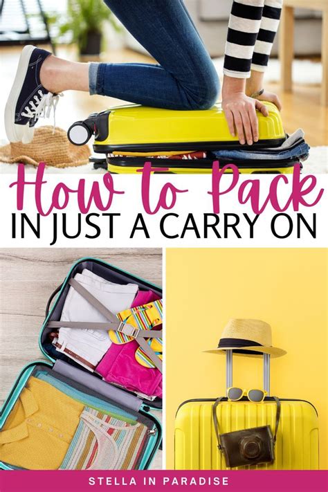 How To Pack In Just A Carry On
